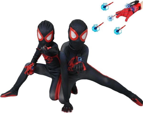 Superhero Costume for Kids 3D Style Stretch Halloween Superhero Jumpsuit