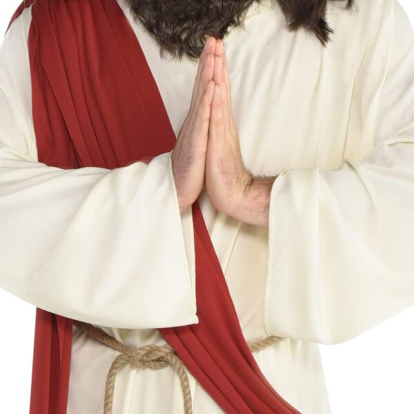 amscan Mens Jesus Costume Set - Standard Adult Size White - Image 2