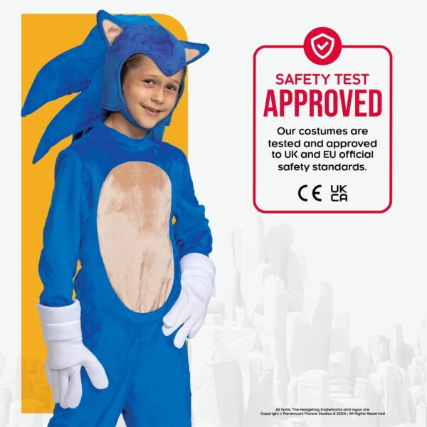 Disguise Kid's Deluxe Sonic 2 Movie Sonic Costume - Image 5