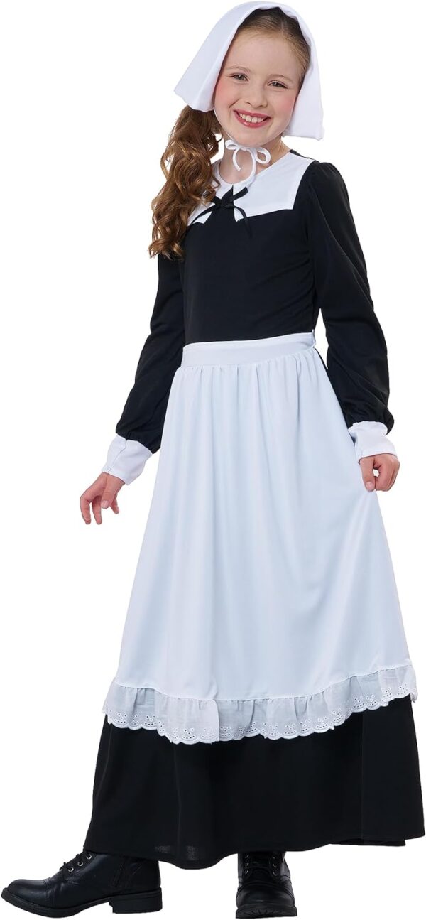 Pilgrim Girl Costume - Image 2