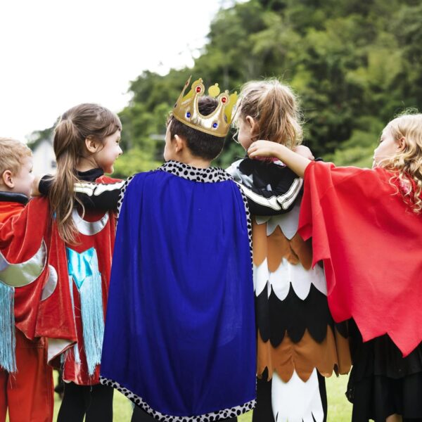 HAKOTOM King Costume for Kids King Robe and Crown for Boys Royal Prince King Outfit Dress Up Cosplay - Image 4