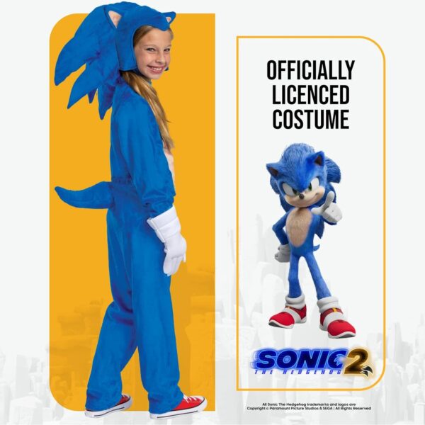 Disguise Kid's Deluxe Sonic 2 Movie Sonic Costume - Image 2