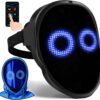 Face Transforming LED Mask with App Controlled - Programmable LED Halloween Mask Digital Luminous Mask for Costume Cosplay